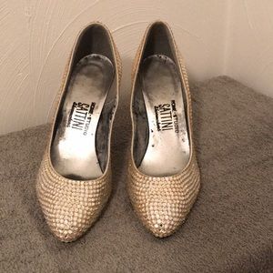Italian rhinestone heels